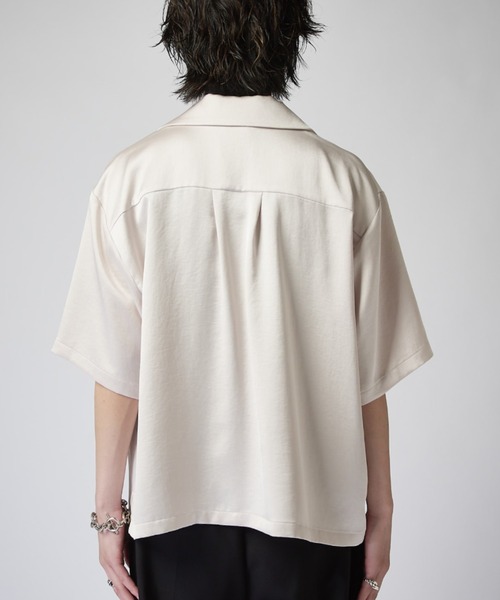 Lui's（ルイス） シャツ 半袖 ヴィンテージサテンボクシーショト