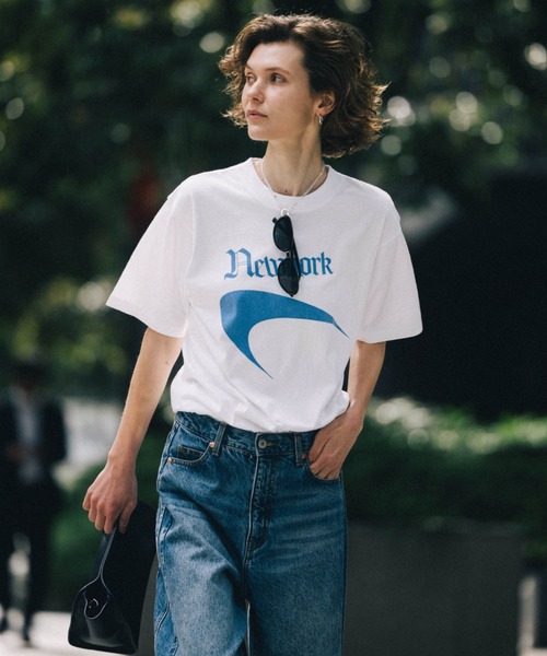 CREDONA PARMANENT TEE クレドナ Tシャツ ブルー CREDONA（クレドナ） tシャツ 半袖 PARMANENT TEE/パーマネントTシャツ