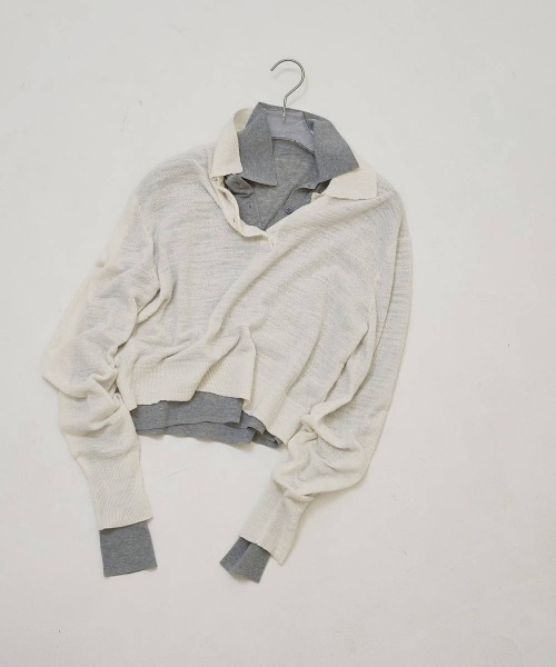 TODAYFUL ニット セーター Layered Polo Knit レディース : ZOZOTOWN