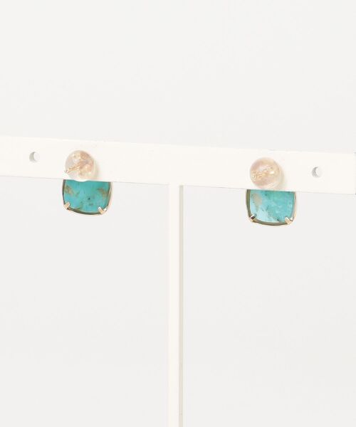 Jewel closet by L&Co. ピアス（両耳用） FREE ターコイズブルー 