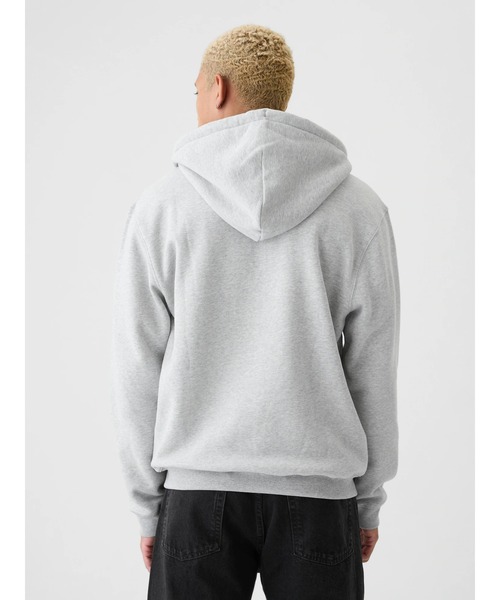 GAP（ギャップ） ジップアップパーカー L ライトグレー メンズ