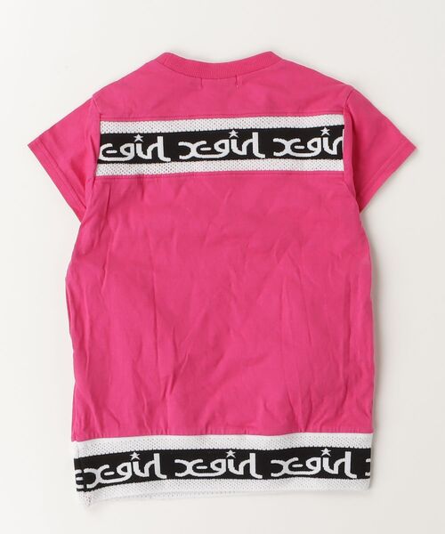 「X-girl Stages」 「KIDS」半袖Tシャツ 100cm ピンク キッズ_画像2