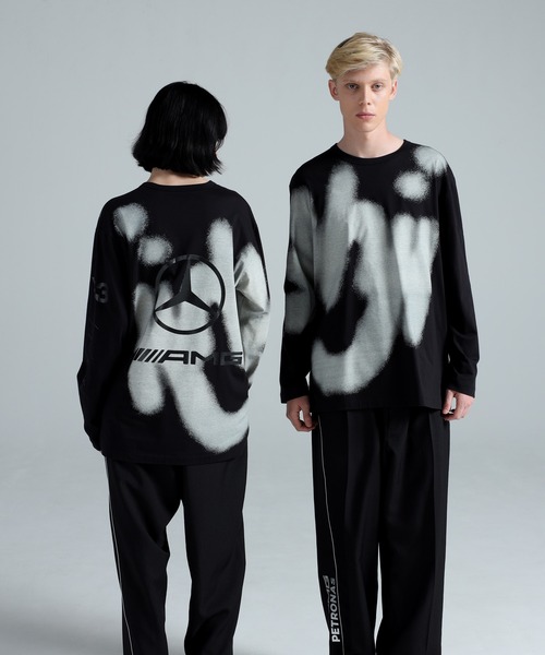 Y-3 MERCEDES - AMG PETRONAS ロンT Lサイズ Y-3 tシャツ MERCEDES - AMG PETRONAS FORMULA 1 TEAM YOHJI GRAPHIC
