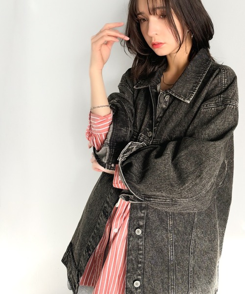 「classicalelf」 デニムジャケット X-LARGE ブルー レディース_画像5