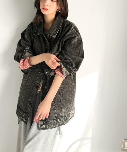 「classicalelf」 デニムジャケット X-LARGE ブルー レディース_画像7