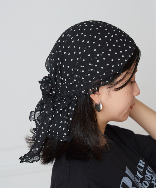 IENA LA BOUCLE（イエナラブークル） スカーフ バンダナ シアードット