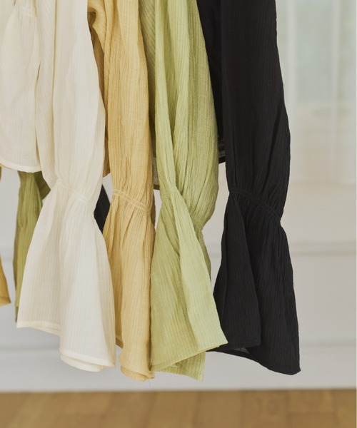 OLUN カーディガン 2way sheer cardigan/2wayデザインシアー