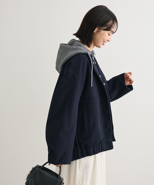 「Green Parks」 「chocol raffine robe」ジャケット FREE 杢グレー レディース_画像6