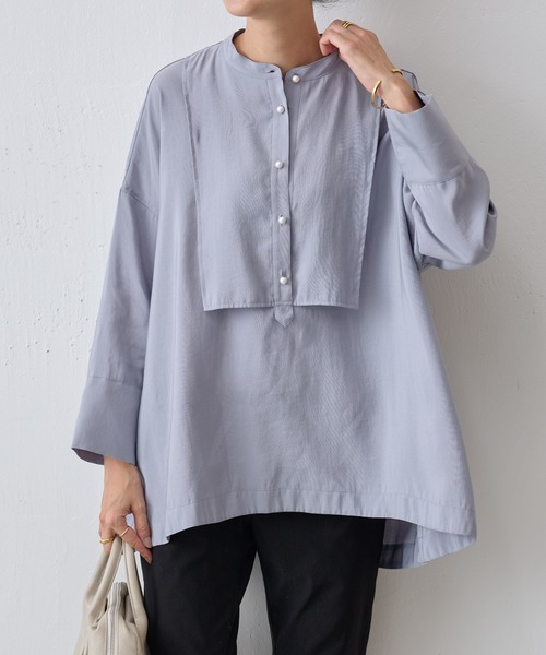 BEARDSLEY」 長袖ブラウス FREE ライトグレー レディース BEARDSLEY 