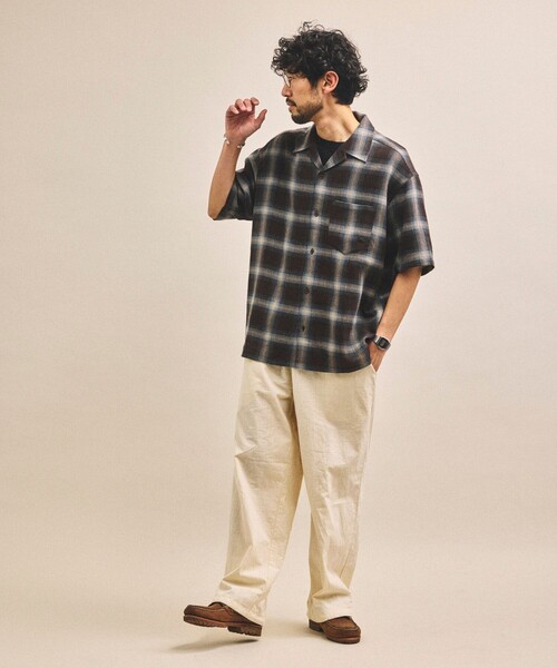 FREAK'S STORE（フリークスストア） シャツ 半袖 先染めオンブレ