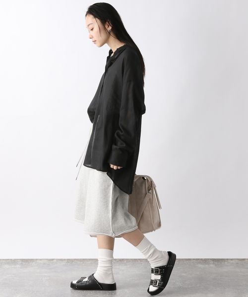 「JEANASIS」 フラットサンダル MEDIUM ブラック レディース_画像3