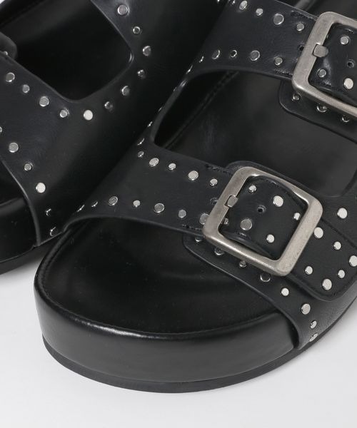 「JEANASIS」 フラットサンダル MEDIUM ブラック レディース_画像9