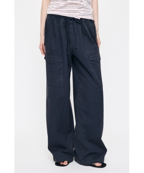MOUSSY（マウジー） ワイドパンツ カーゴパンツ POCKET TWILL カーゴ