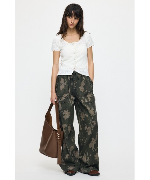 MOUSSY（マウジー） ワイドパンツ カーゴパンツ POCKET TWILL カーゴ
