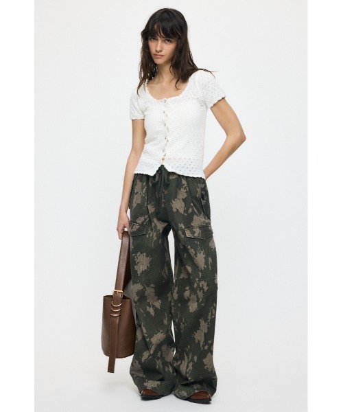 MOUSSY（マウジー） ワイドパンツ カーゴパンツ POCKET TWILL カーゴ