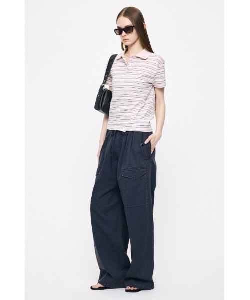 MOUSSY（マウジー） ワイドパンツ カーゴパンツ POCKET TWILL カーゴ
