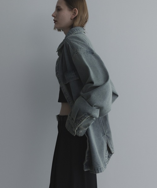 「remer」 デニムジャケット SMALL ブラック メンズ_画像6