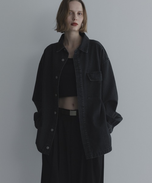 「remer」 デニムジャケット SMALL ブラック メンズ_画像8