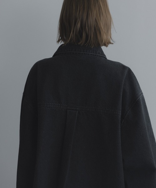 「remer」 デニムジャケット SMALL ブラック メンズ_画像9
