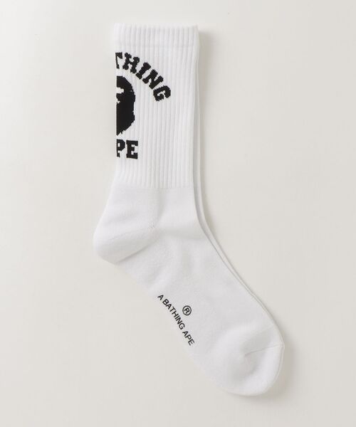A BATHING APE（アベイシングエイプ） 靴下 COLLEGE SOCKS UNDERWEAR