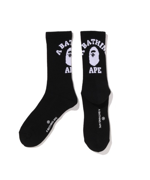 A BATHING APE（アベイシングエイプ） 靴下 COLLEGE SOCKS UNDERWEAR