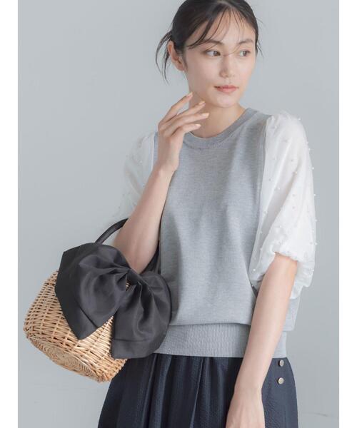 ニット セーター パールスリーブニット レディース | Te chichi | 10