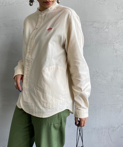 Danton（ダントン） 長袖ブラウス 34 グレー レディース : ZOZOTOWN