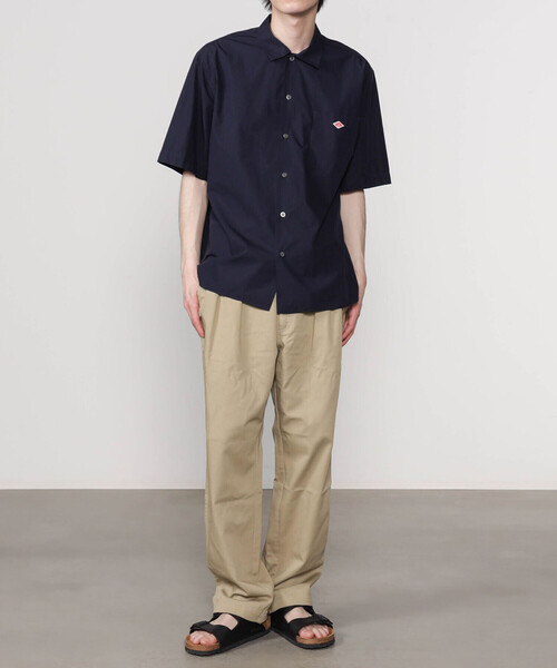 Danton（ダントン） 半袖シャツ 38 サックスブルー メンズ : ZOZOTOWN