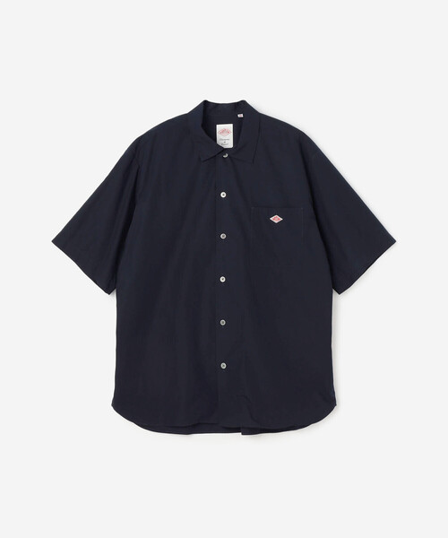 DANTON 半袖シャツ ブラック サイズ38 Danton（ダントン） 半袖シャツ 38 サックスブルー メンズ : ZOZOTOWN
