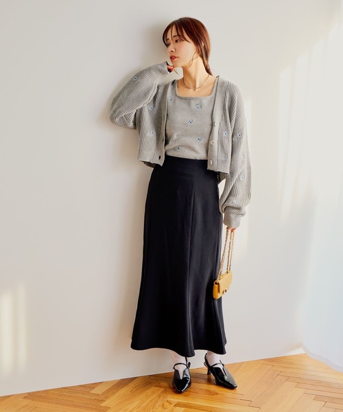 「mysty woman」 ニットアンサンブル FREE ブラック レディース_画像8