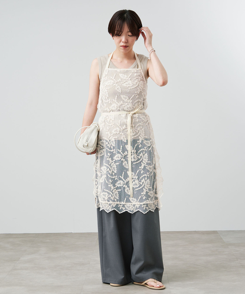 IENA（イエナ） ワンピース 「一部店舗限定」スカラレースエプロン
