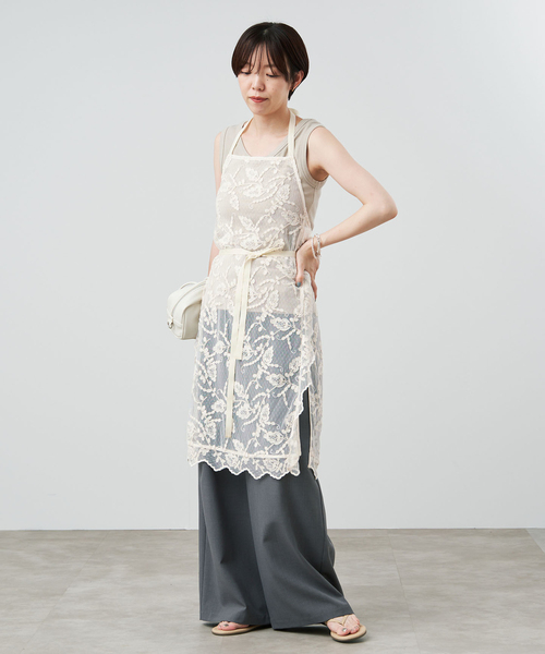 IENA（イエナ） ワンピース 「一部店舗限定」スカラレースエプロン