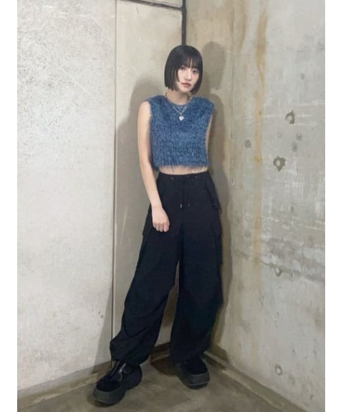 「THROW by SLY」 カーゴパンツ 1 ブラウン レディース_画像6