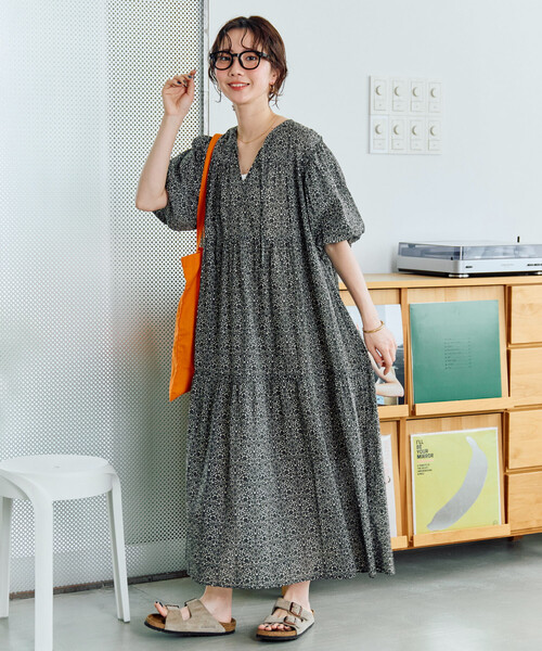 FREAK'S STORE（フリークスストア） 半袖ワンピース MEDIUM レッド