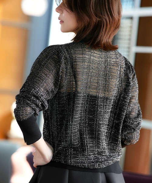 「RUIRUE BOUTIQUE」 カーディガン L ブラック レディース_画像9