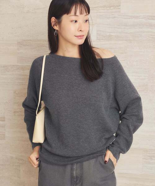 plage（プラージュ） ニット セーター 「追加」Off shoulder slit