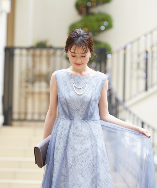 【美品】Dorry Doll チュールドレスワンピース Dorry Doll ドレス ラメチュールシフォンドレス ワンピース