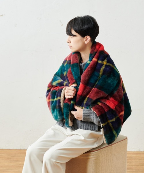 BIRTHDAY BAR（バースデイバー） ブランケット チェックファー 2WAY