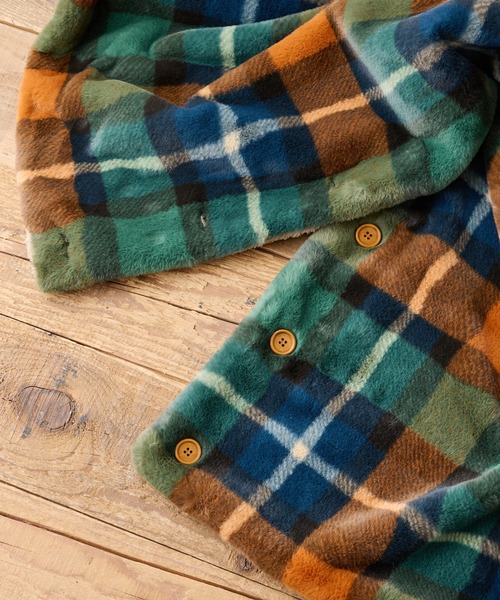 BIRTHDAY BAR（バースデイバー） ブランケット チェックファー 2WAY