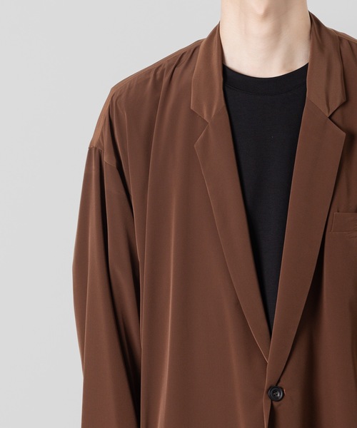 minimal shirt jacket メンズの画像