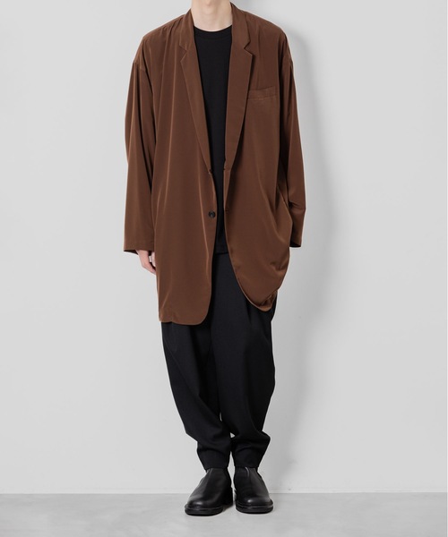 minimal shirt jacket メンズの画像