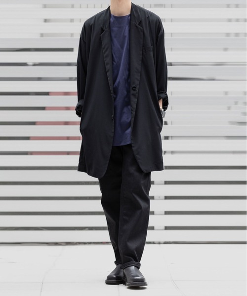 minimal shirt jacket メンズの画像