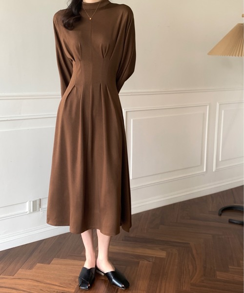 emi+ ワンピース レディース ウエストマークロングワンピース