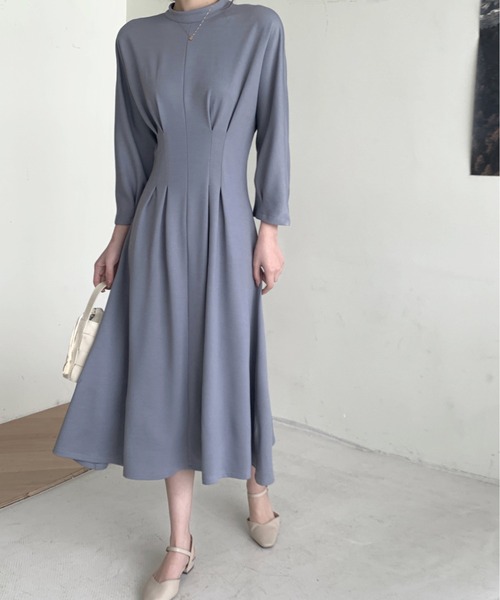 emi+ ワンピース レディース ウエストマークロングワンピース