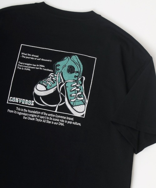 Tシャツ Tシャツ Converse コンバース ビッグシルエット バック刺繍 オールスター スニーカー イラスト フロント ワンポイント刺繍 Tシャ Zozotown Yahoo 店 通販 Yahoo ショッピング