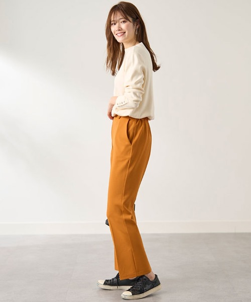 BELLUNA PLUS（ベルーナプラス） パンツ ジョーゼット素材フレアー