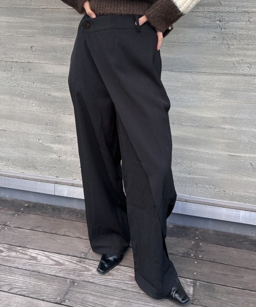 SEN TOKYO スラックス パンツ 他と差がつくディテール。ワイド