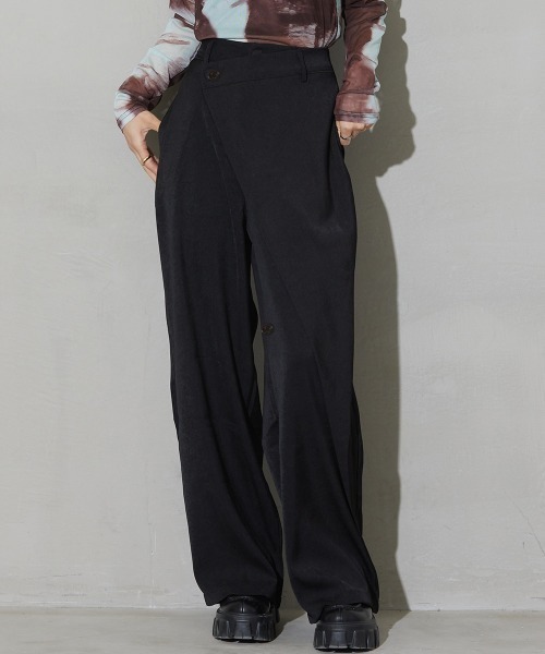 SEN TOKYO スラックス パンツ 他と差がつくディテール。ワイド