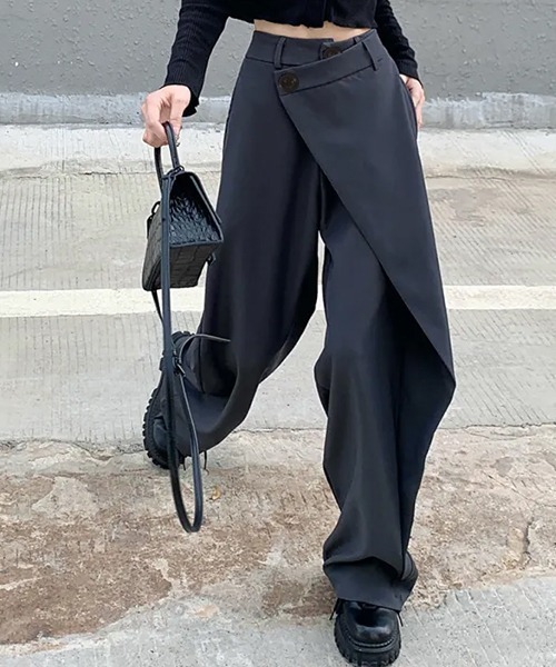 SEN TOKYO スラックス パンツ 他と差がつくディテール。ワイド