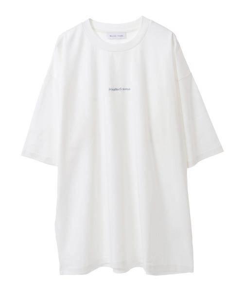 【MASTER FRAME】MF刺繍スムースクルーネックTシャツ MASTER FRAME tシャツ 「MASTER FRAME」MF刺繍スムースクルー